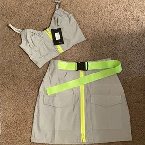 Reflective Skirt Set